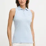 Top Tommy Hilfiger dámský, modrá barva, WW0WW46790