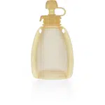 Zopa Silicone Refillable Baby Food Pouch kapsička na jídlo 0 m+ Transparent Yellow 120 ml