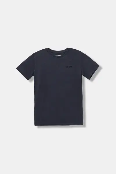 Dětské bavlněné tričko Guess tmavomodrá barva, s aplikací, L5YI39 K8HM4
