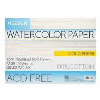Akvarelový blok Meeden 100% bavlna 38x53cm Cold Pressed