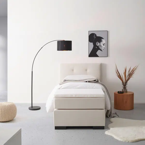 MID.YOU POSTEL BOXSPRING, 90/200 cm, krémová
