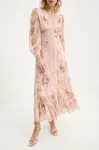 Šaty Answear.LAB růžová barva, maxi