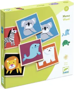 Dřevěné pexeso Divoká zvířátka