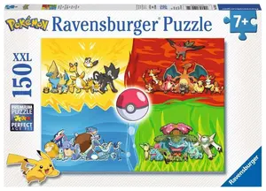Ravensburger Puzzle - Druhy Pokémonů 150 XXL dílků
