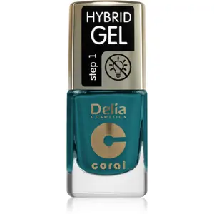 Delia Cosmetics Coral Nail Enamel Hybrid Gel gelový lak na nehty odstín 149 11 ml