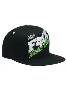 Fox kšiltovka Yth Coldpress Snapback Black | Černá | Velikost One Size | 100% bavlna