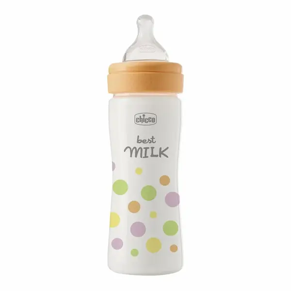 Chicco Láhev kojenecká Perfect Easy, střední silikonový průtok 2m+ 250 ml dívčí