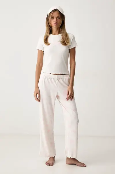 Juicy Couture  dvoudílné pyžamo dámské ROSE RIB SET