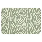 OnlyWow KOUPELNOVÁ PŘEDLOŽKA Zebra - Motiv - zelená 90x60 cm