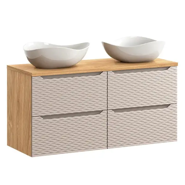 Petits-meubles DVOJUMYVADLO 120cm Elora Béžová a dřevo