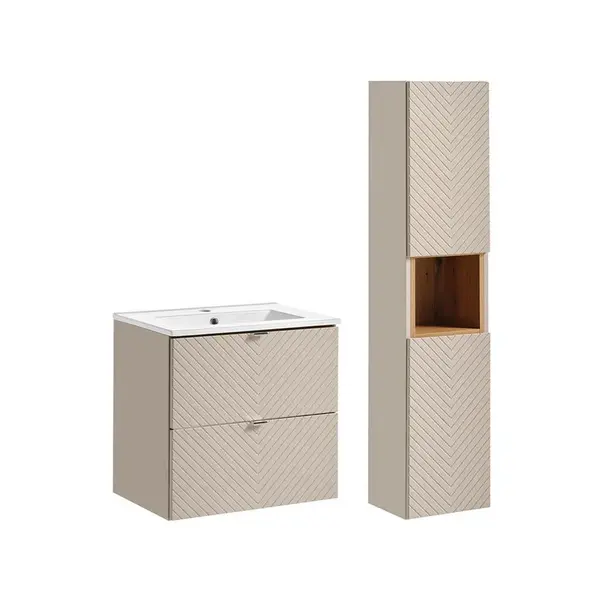 Petits-meubles KOUPELNOVÝ NÁBYTEK 60cm Manoa 2er-Set Kašmír