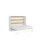 Kaiser Möbel SKLÁPĚCÍ POSTEL Perfekt 140x200 horizontální s matrací Dub + Černá