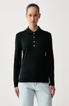 Lacoste  tričko s dlouhým rukávem dámské bavlněné s elastanem