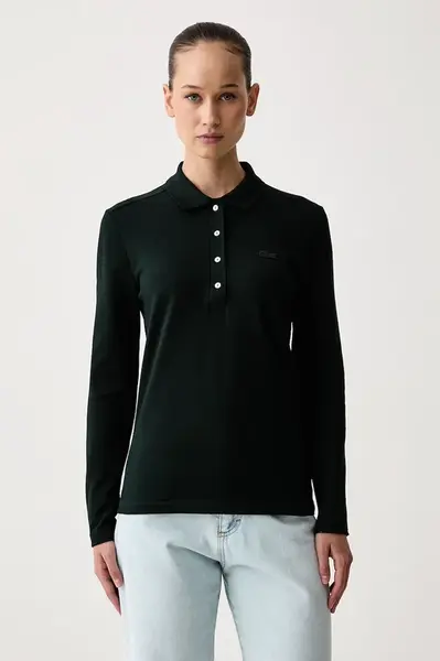 Lacoste  tričko s dlouhým rukávem dámské bavlněné s elastanem
