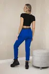 Zimní kalhoty Punto Milano s páskem chrpově modré