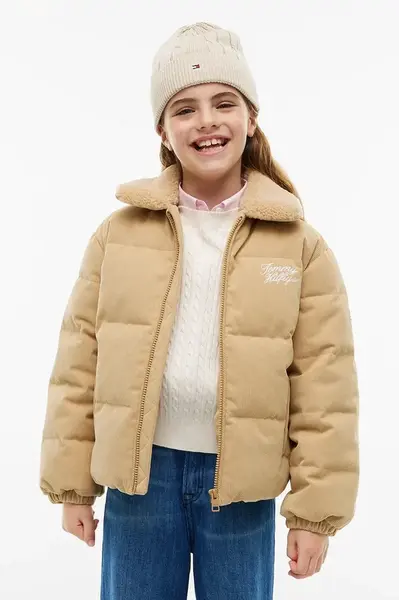 Tommy Hilfiger  prechodná bunda detská menčestrová
