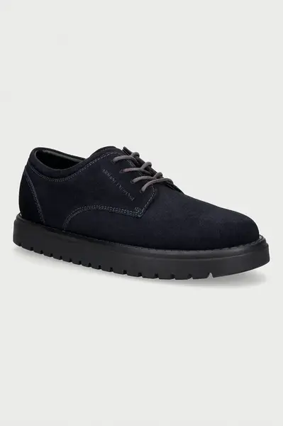 Armani Exchange  poltopánky pánske semišové