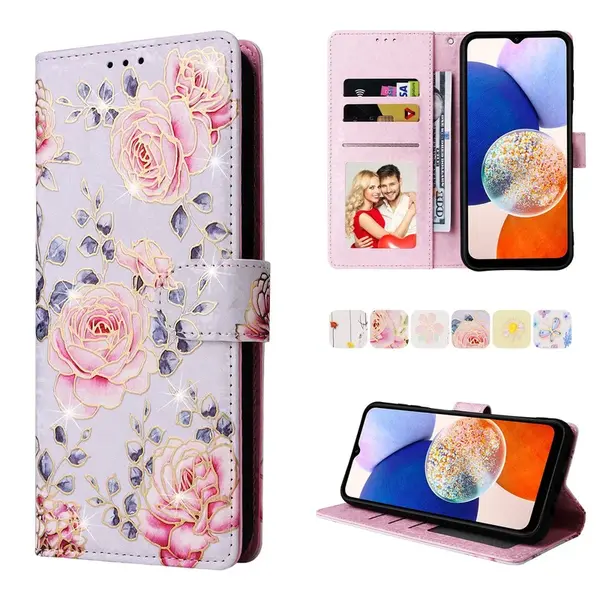 Magnet Case, Samsung Galaxy A15, růže