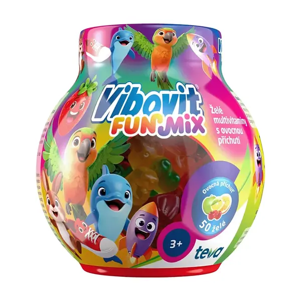 VIBOVIT Funmix želé multivitaminy 50 kusů + LIMITOVANÁ EDICE