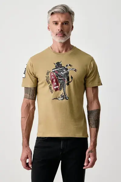 Alpha Industries  tričko pánské bavlněné Black Devils