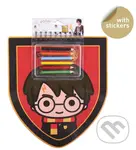 Blok s pastelkami a nálepkami Harry Potter