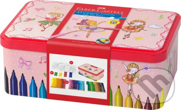 Popisovače s klipom Balerína box 33 ks