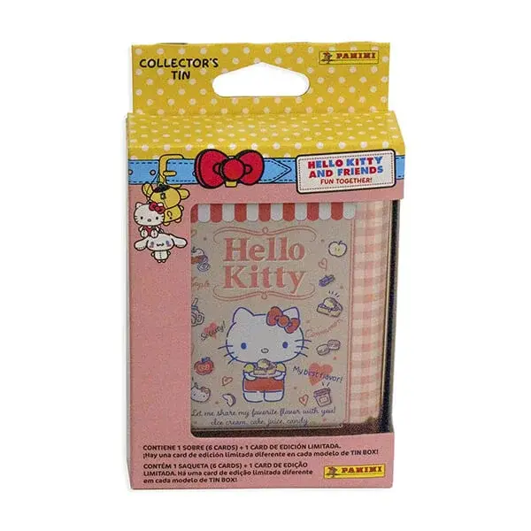 Sběratelské karty Hello Kitty - plechovka s kartami - Hello Kitty