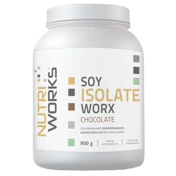 NutriWorks Soy Isolate Worx 900g - jahoda