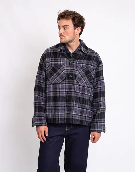 Carhartt WIP L/S Parson Shirt Parson Check, Shady Purple S
