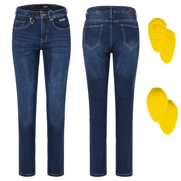 Dámské moto jeansy W-TEC Nairobi tmavě modrá 28/31