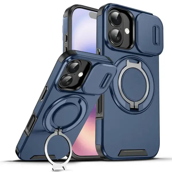Camslide Stand obal, iPhone 17, modrý