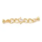 Star Brass Fold Over Clasps
