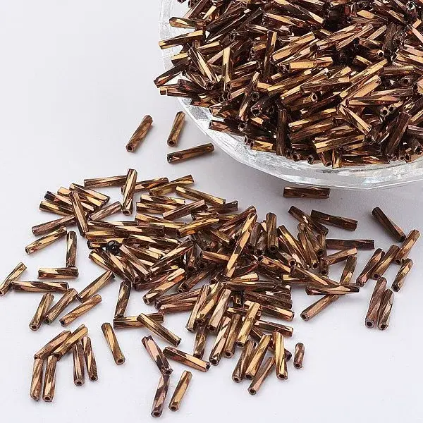 Glass Twisted Bugle Beads