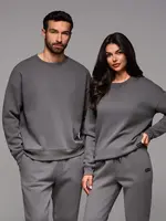 Ombre Unisex classic sweatshirt with round neckline - grey
