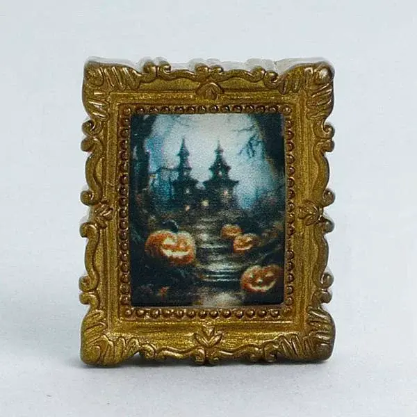 Halloween Miniature Resin Rectangle Photo Frame