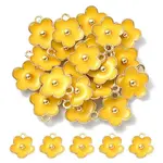 Light Gold Plated Alloy Enamel Pendants