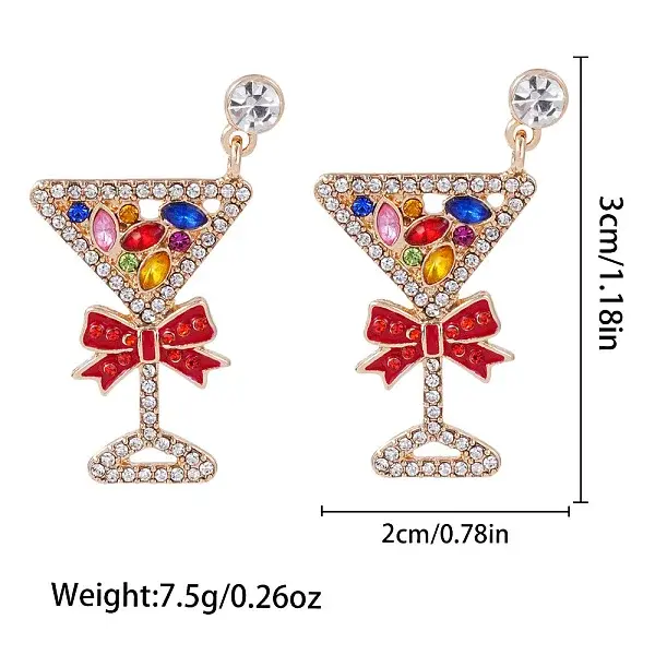 Christmas Alloy Dangle Stud Earrings