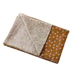 Cotton & Linen Flower Pattern Printed Fabric