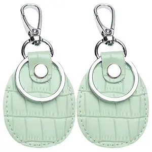 2Sets Cowhide Pendant Keychains