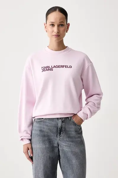 Karl Lagerfeld Jeans  mikina dámská s bavlnou
