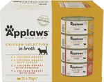 Konzervy APPLAWS Cat Chicken Selection multipack 12 x 70g