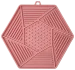 Lízací podložka Epic Pet Lick&Snack hexagon světle růžový