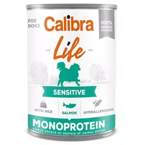 Calibra Dog Life konzerva Sensitive Salmon with Rice 400 g
