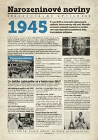 Narozeninové noviny 1945 s vlastním textem a fotografií, S fotografií a textem