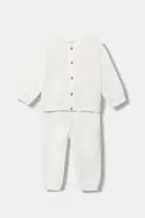 Kojenecká tepláková souprava United Colors of Benetton bílá barva, 3MDSAK017