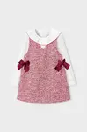 Dívčí šaty Mayoral růžová barva, mini, 4990