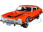 1974 Ford Maverick Grabber Orange with Black Stripes "Forgotten Classics" Series 1/24 Diecast Model Car by Motormax