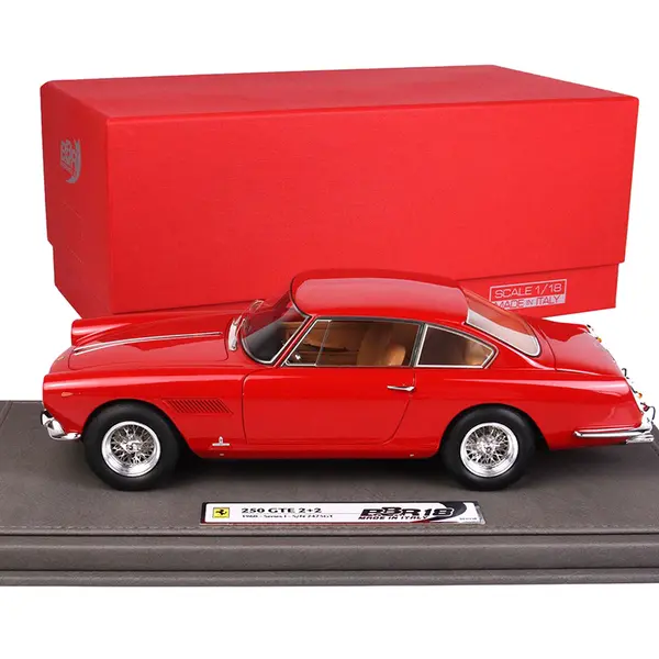 1960 Ferrari GTE 22 Serie I Red with DISPLAY CASE Limited Edition to 136 Pieces Worldwide 1/18 Model Car by BBR