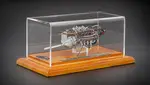 Engine with Display Showcase from 1960 Maserati Tipo 61 Birdcage 1/18 Diecast Model by CMC
