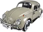 1966 Volkswagen Beetle Beige 1/24 Diecast Model Car by Motormax